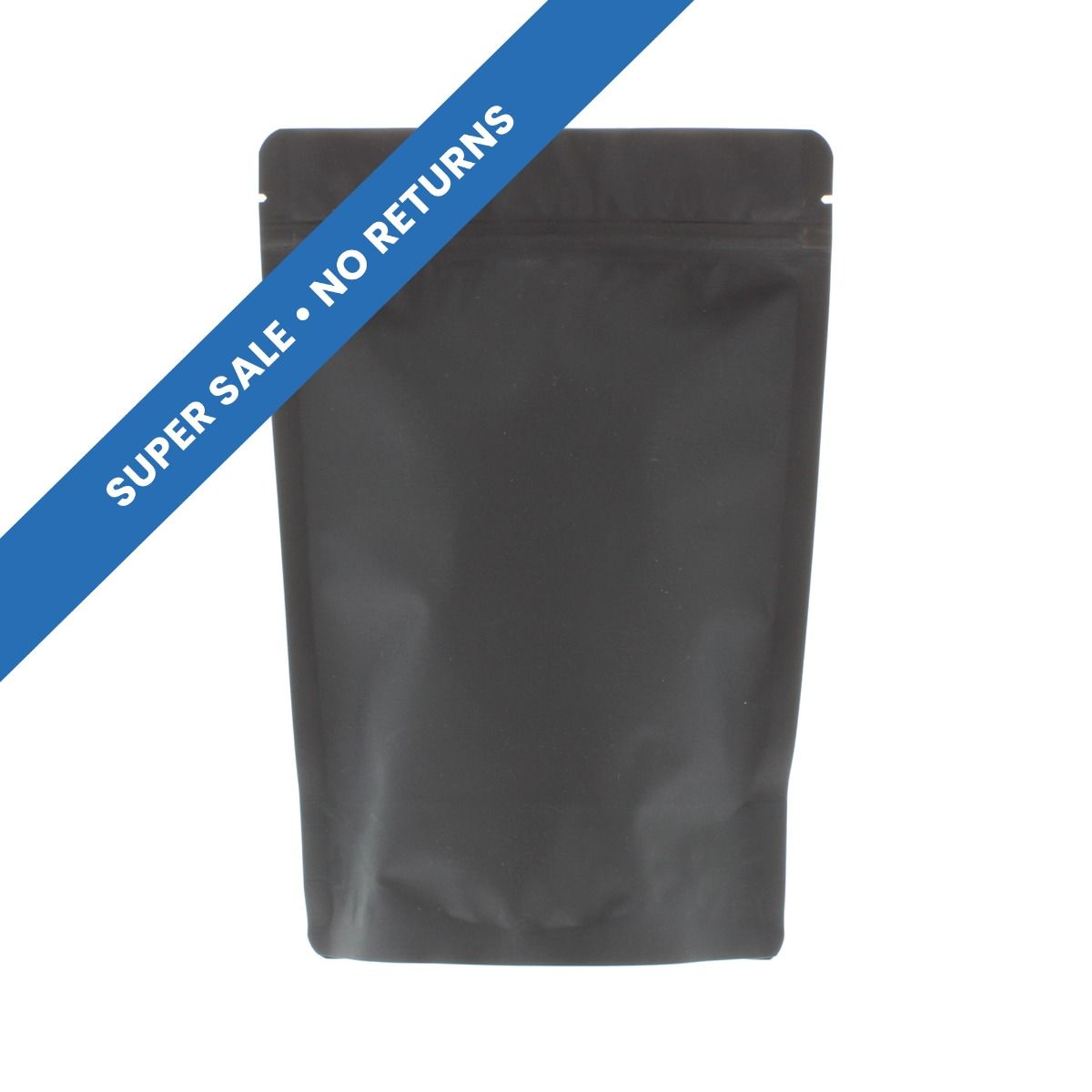 Stand-up pouch with Paper Feel Varnish - black - 190x265+{55+55} mm (1,3-1,4lt)
